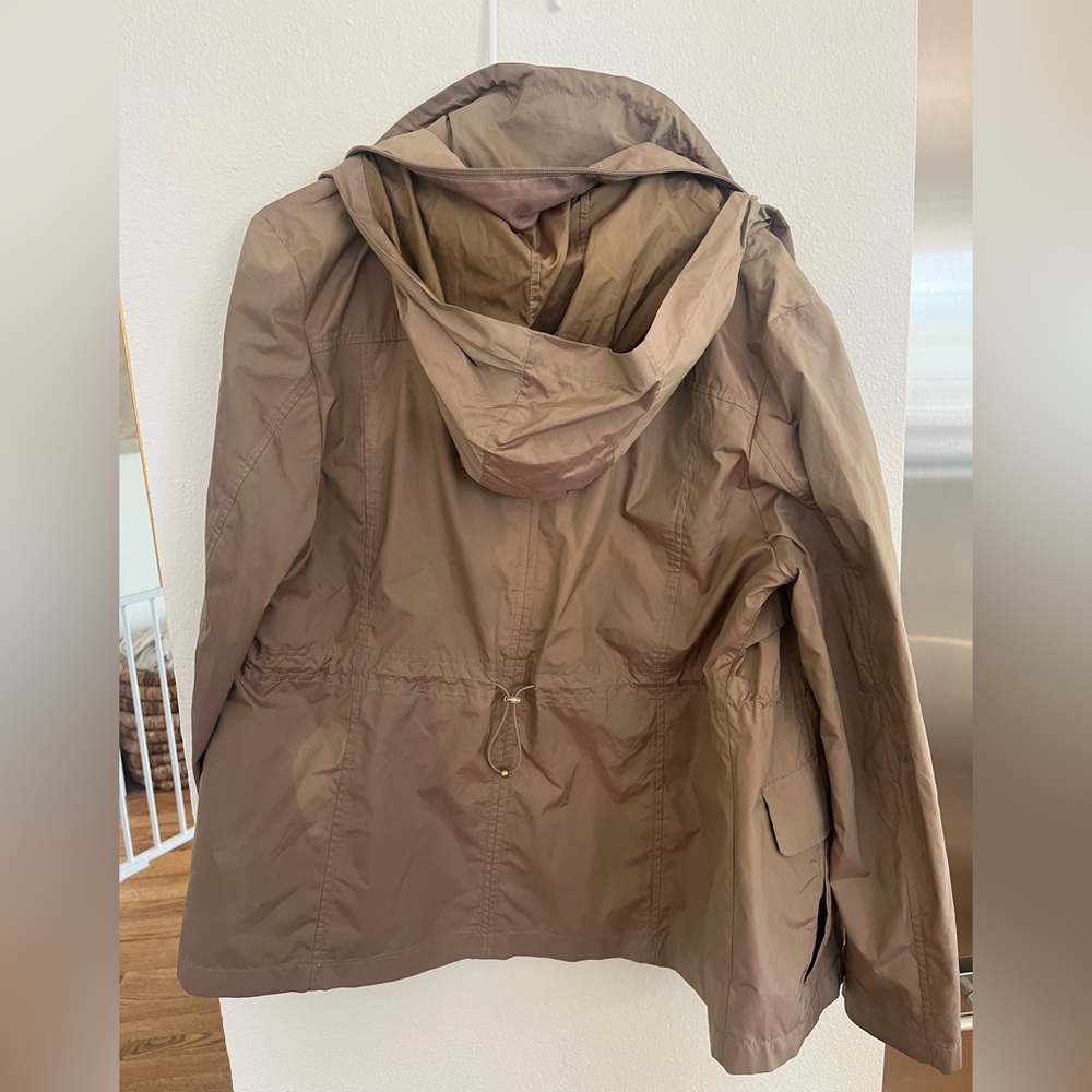 Cole Haan khaki raincoat size XL - Picture 4 of 5